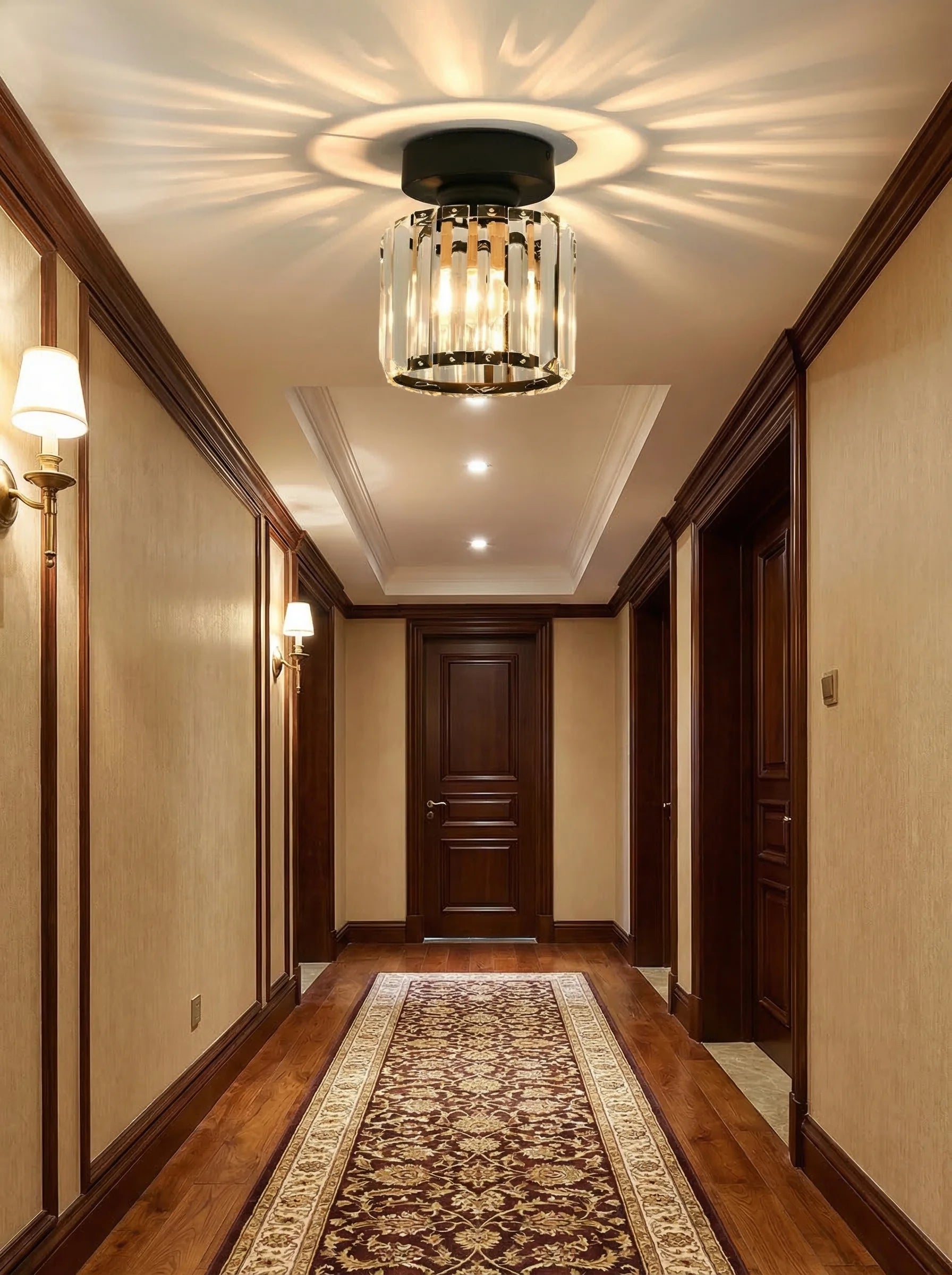 Lámpara De Techo Moderna Negra | Plafón LED Para Pasillo Cocina Y Dormitorio-Ceiling Light-SeemSeem
