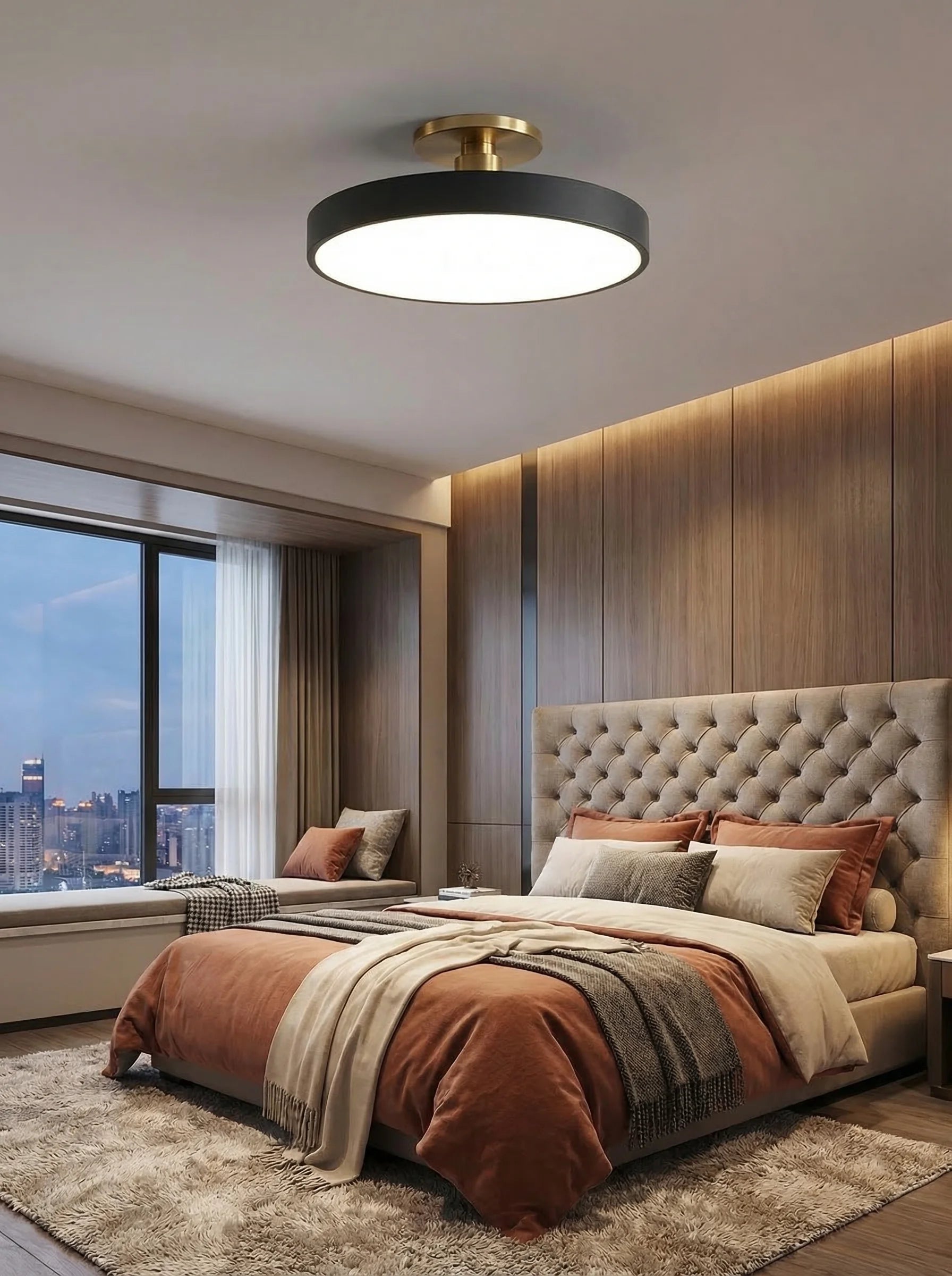 Lámpara LED De Techo Redonda Moderna | Plafón Para Dormitorio Salón Cocina Iluminación Interior-Ceiling Light-SeemSeem