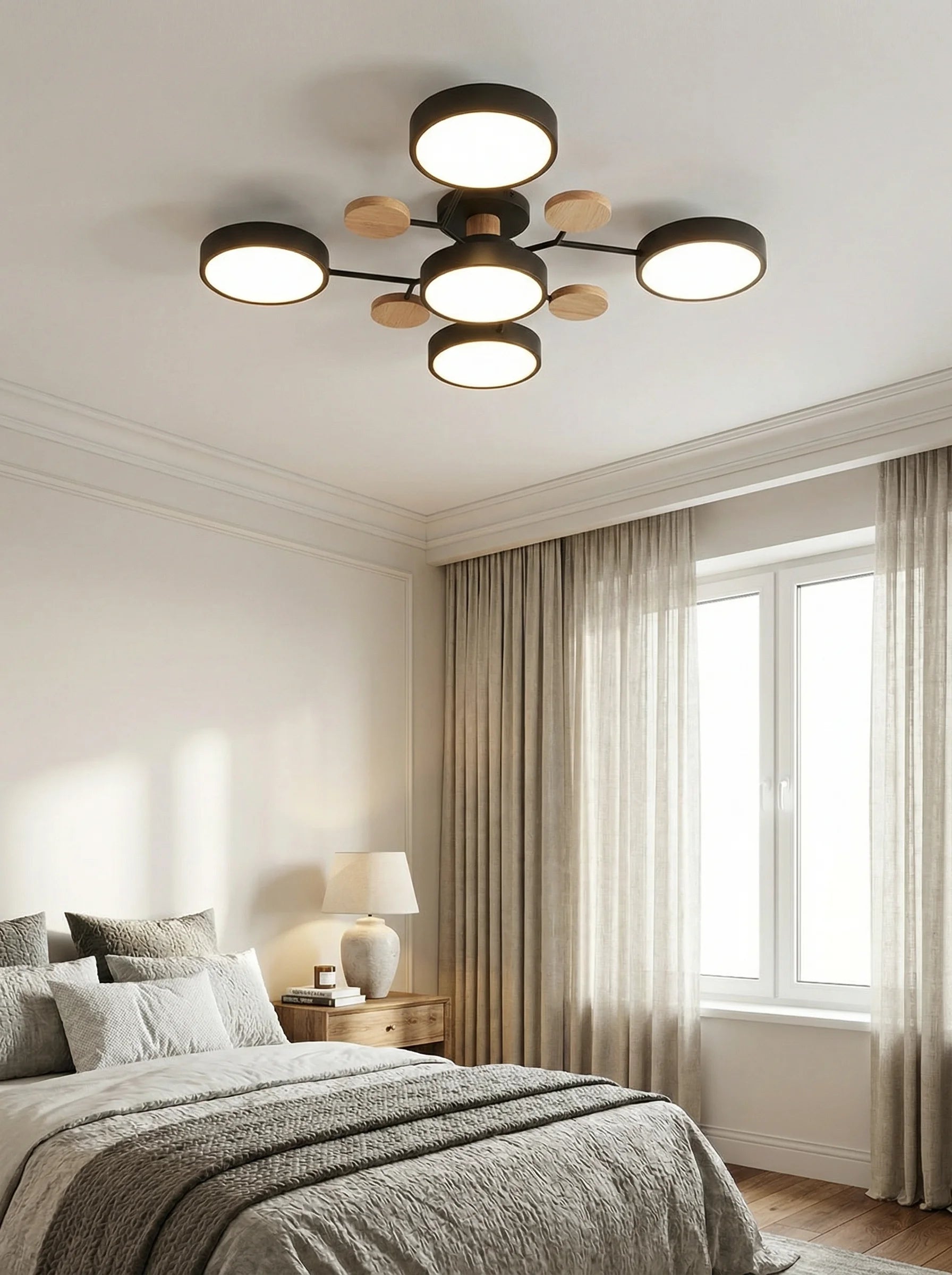 Lámpara De Techo LED Moderna Para Salón | Plafón Circular Moderno-Ceiling Light-SeemSeem