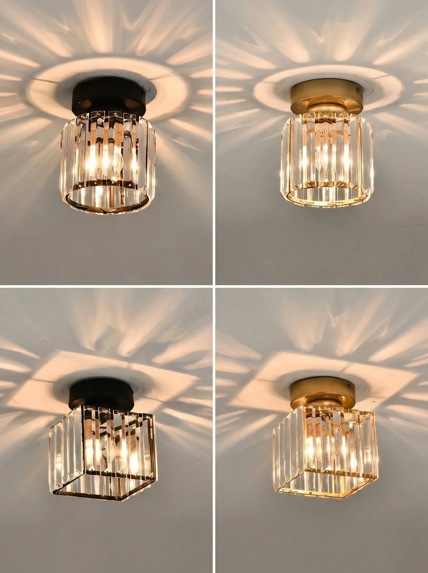 Lámpara De Techo Moderna Negra | Plafón LED Para Pasillo Cocina Y Dormitorio-Ceiling Light-SeemSeem