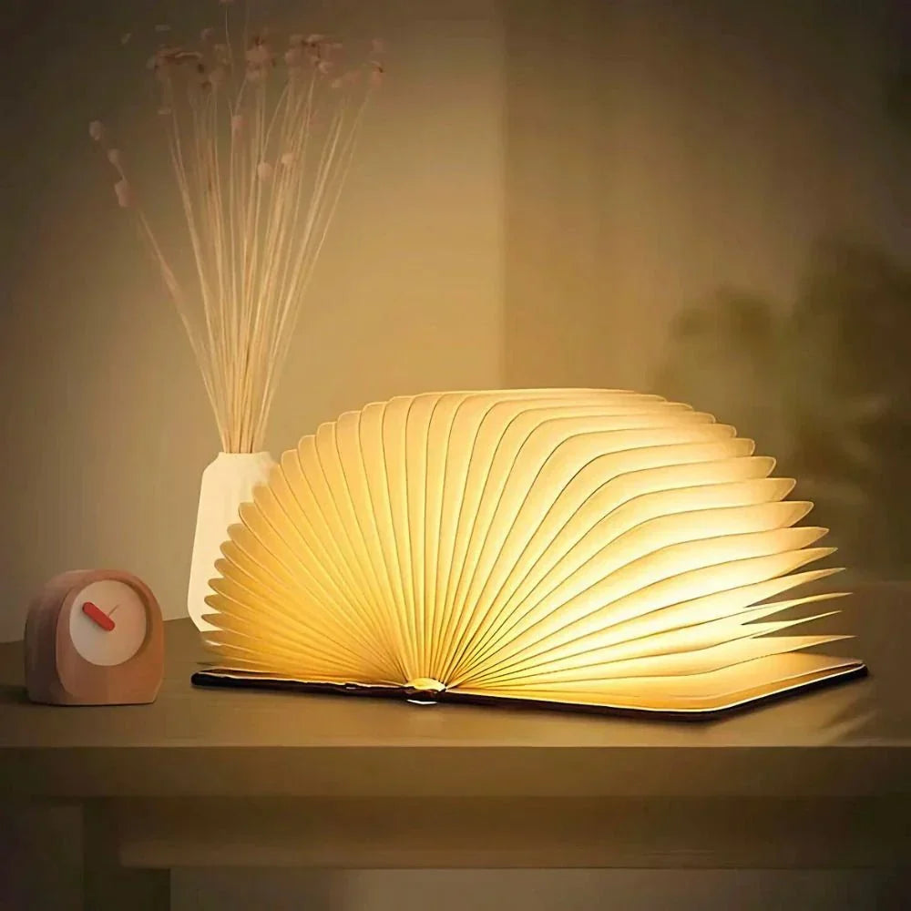 Lámpara Libro LED Plegable | Luz Decorativa Con Diseño De Libro-Lamp-SeemSeem