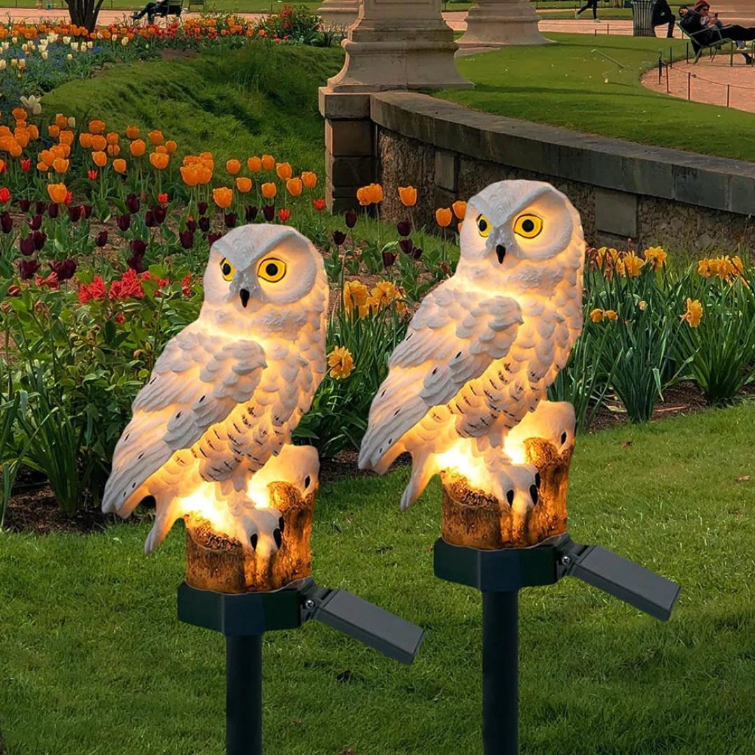 Lámpara Solar De Búho | Luz Decorativa LED Para Jardín-Lamp-SeemSeem