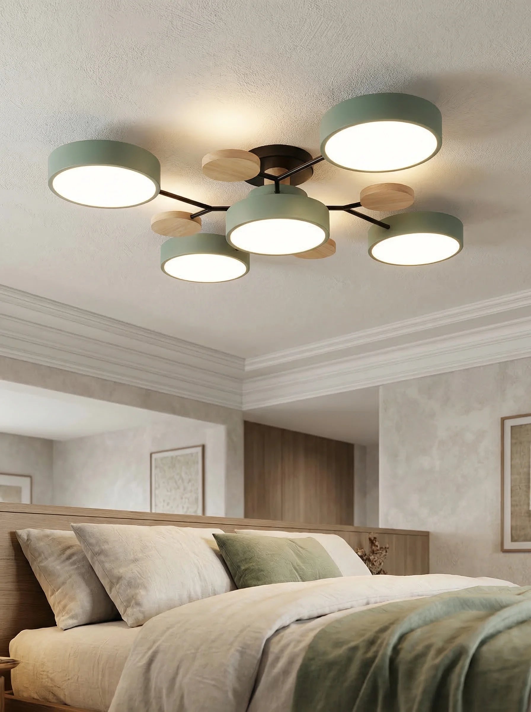 Lámpara De Techo LED Moderna Para Salón | Plafón Circular Moderno-Ceiling Light-SeemSeem