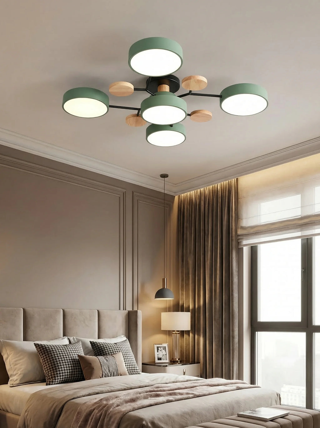 Lámpara De Techo LED Moderna Para Salón | Plafón Circular Moderno-Ceiling Light-SeemSeem