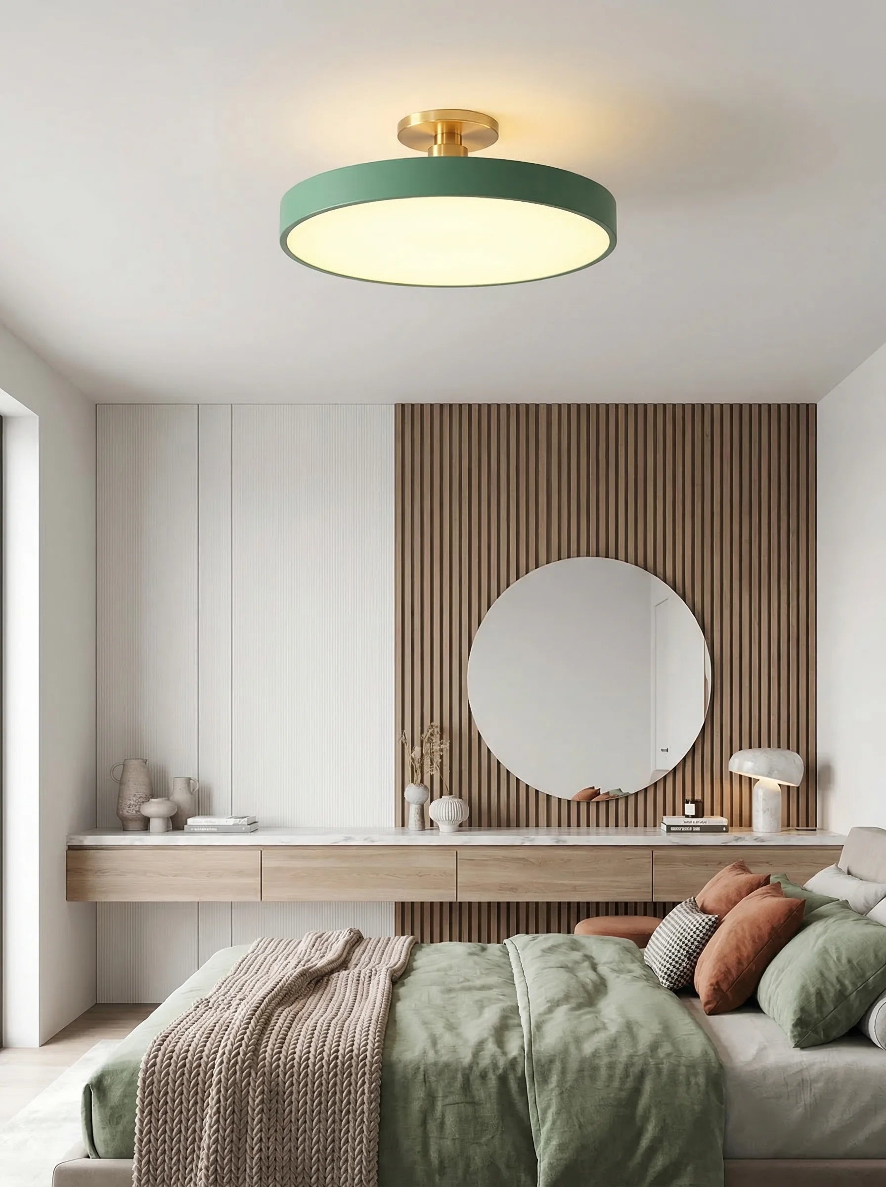 Lámpara LED De Techo Redonda Moderna | Plafón Para Dormitorio Salón Cocina Iluminación Interior-Ceiling Light-SeemSeem