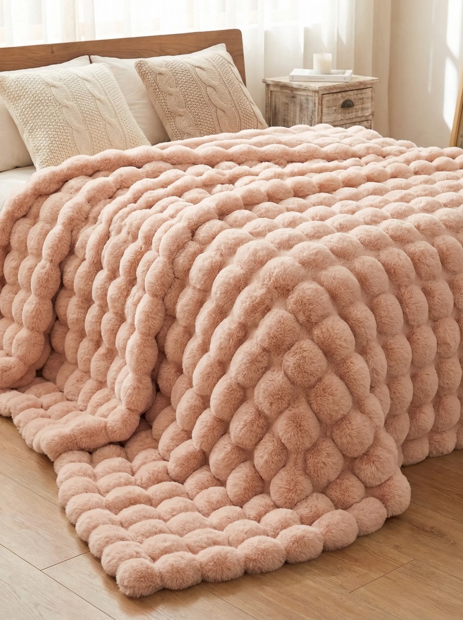 Manta De Felpa Cálida Para Sofá | Manta Suave Y Acogedora Para Cama-Blanket-SeemSeem