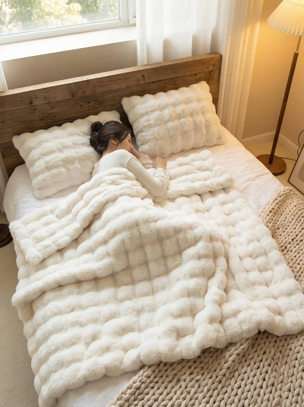 Manta De Felpa Cálida Para Sofá | Manta Suave Y Acogedora Para Cama-Blanket-SeemSeem