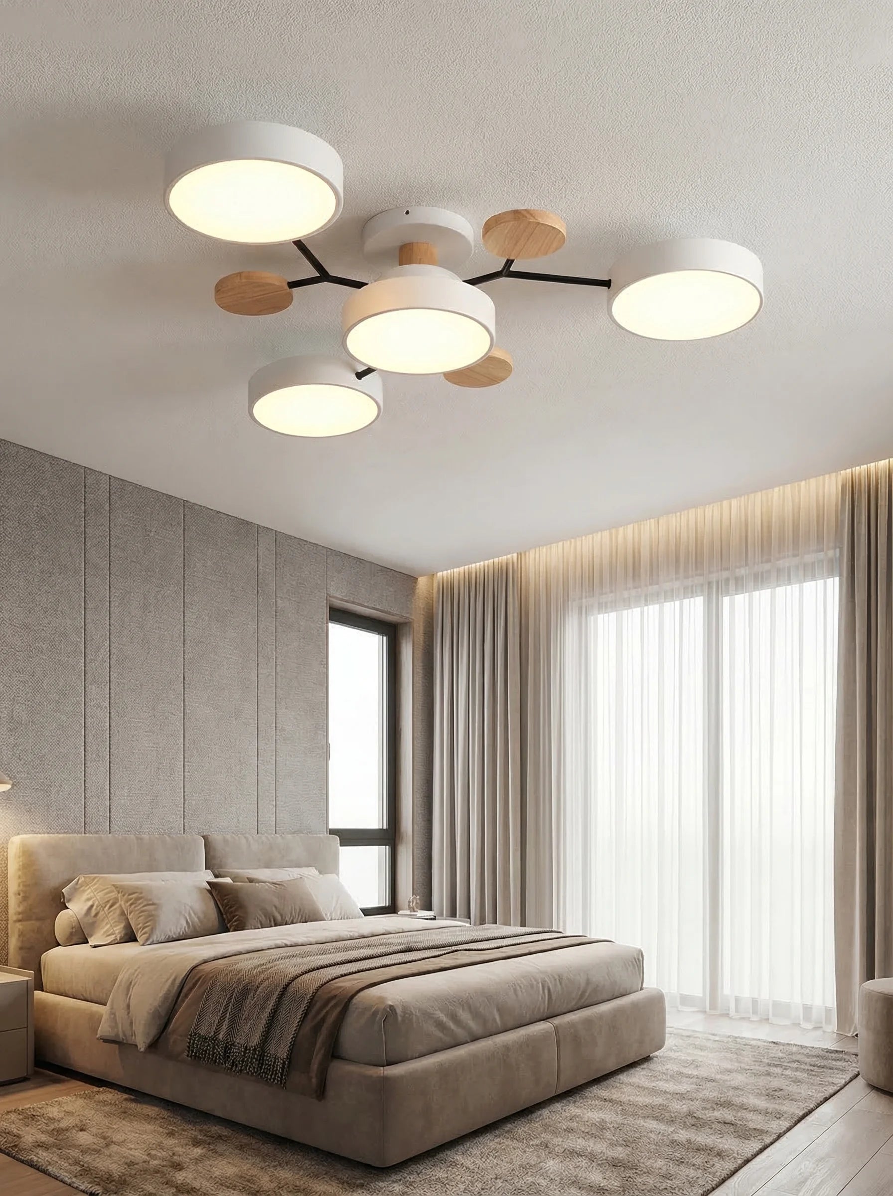 Lámpara De Techo LED Moderna Para Salón | Plafón Circular Moderno-Ceiling Light-SeemSeem