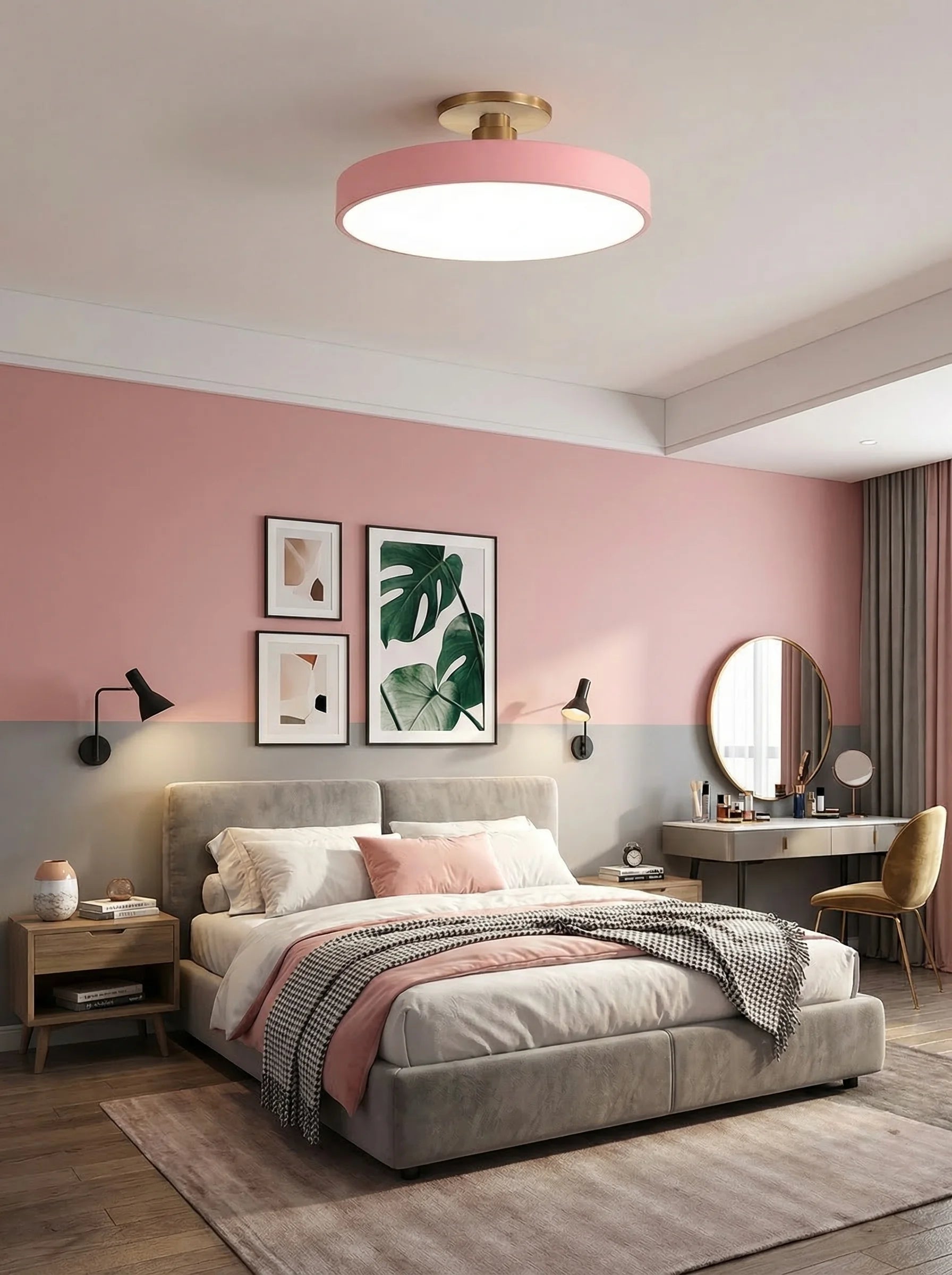 Lámpara LED De Techo Redonda Moderna | Plafón Para Dormitorio Salón Cocina Iluminación Interior-Ceiling Light-SeemSeem