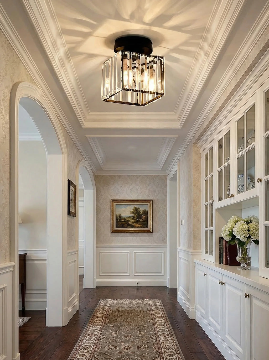 Lámpara De Techo Moderna Negra | Plafón LED Para Pasillo Cocina Y Dormitorio-Ceiling Light-SeemSeem