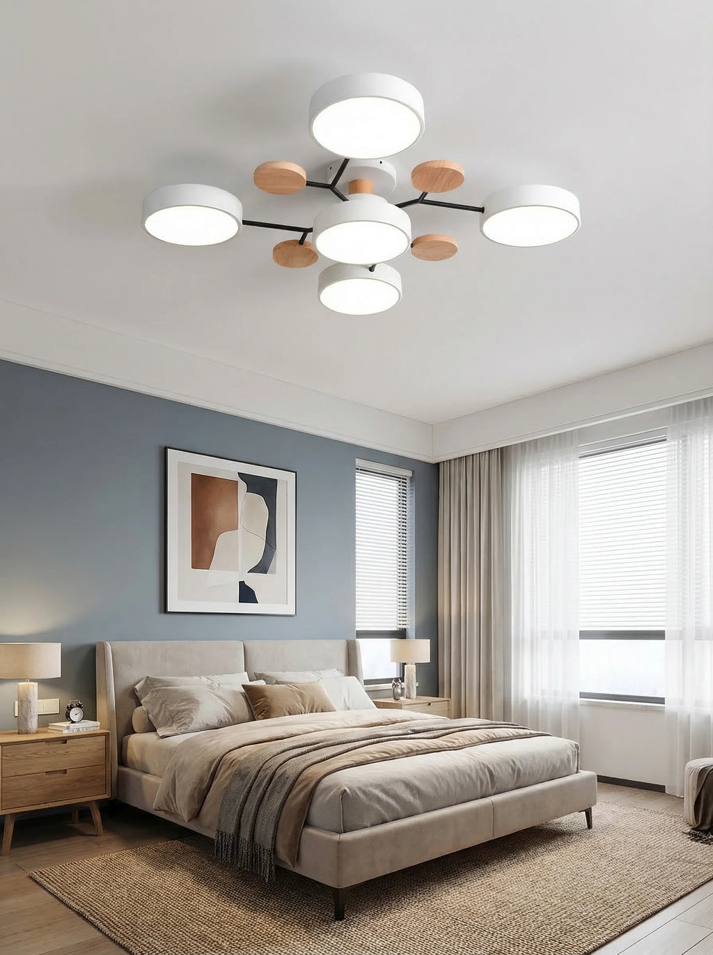 Lámpara De Techo LED Moderna Para Salón | Plafón Circular Moderno-Ceiling Light-SeemSeem
