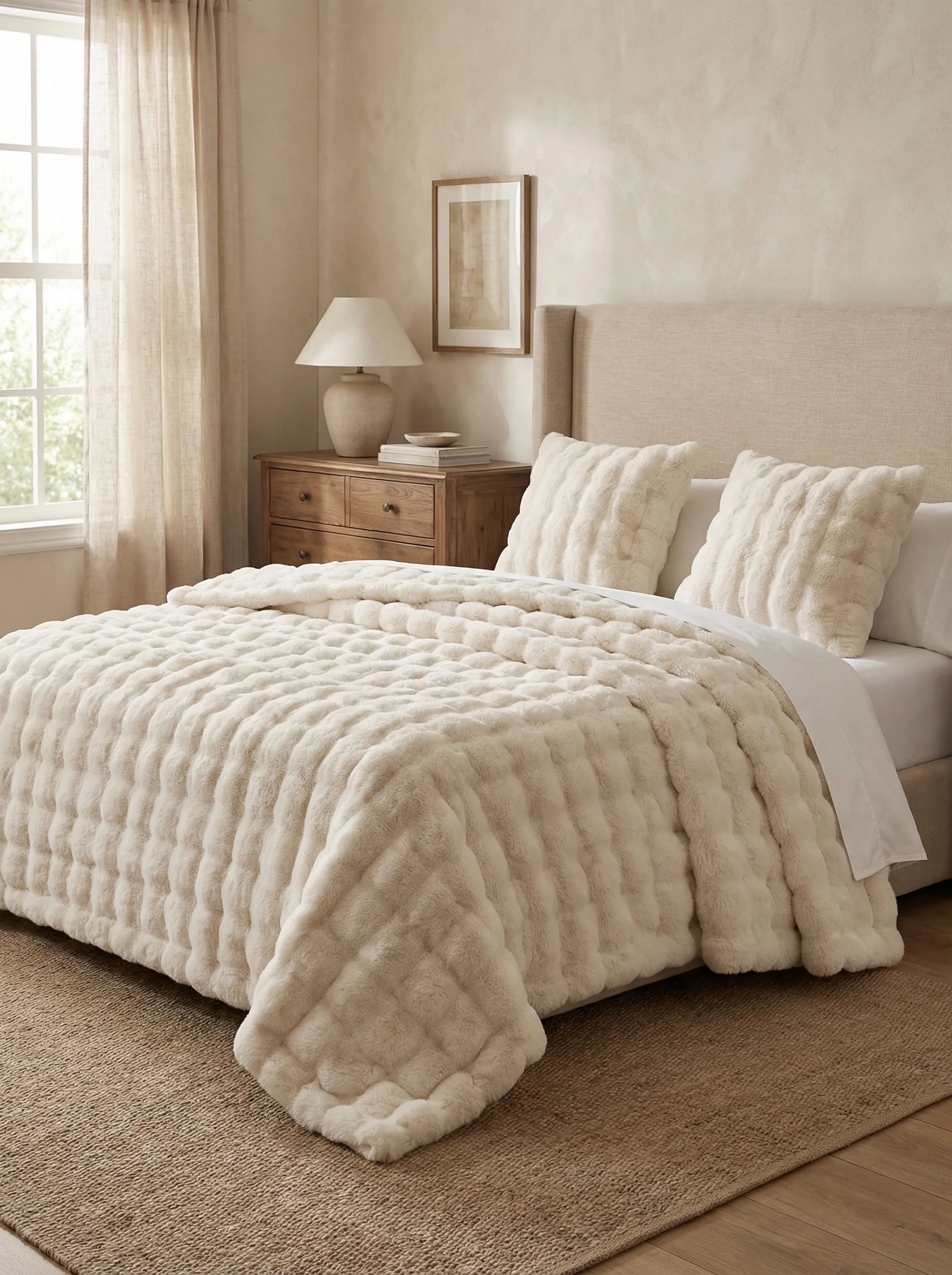 Manta De Felpa Cálida Para Sofá | Manta Suave Y Acogedora Para Cama-Blanket-SeemSeem