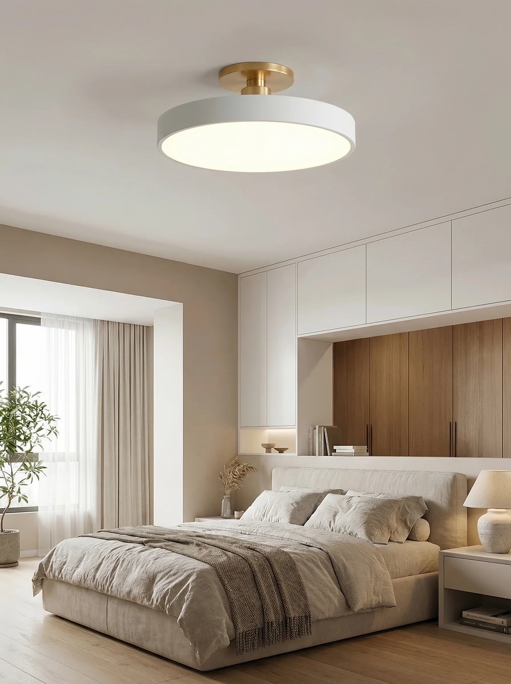 Lámpara LED De Techo Redonda Moderna | Plafón Para Dormitorio Salón Cocina Iluminación Interior-Ceiling Light-SeemSeem