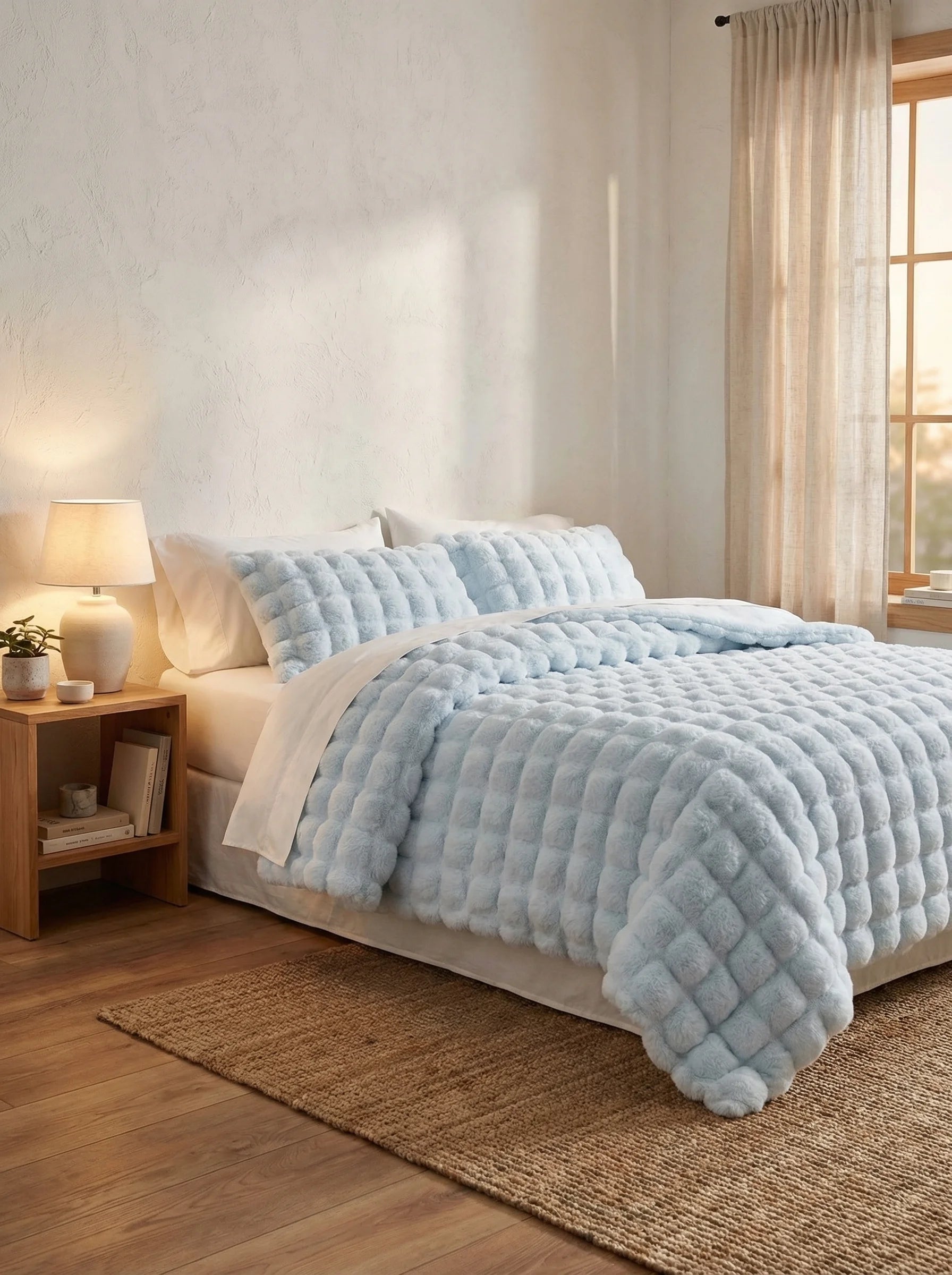 Manta De Felpa Cálida Para Sofá | Manta Suave Y Acogedora Para Cama-Blanket-SeemSeem