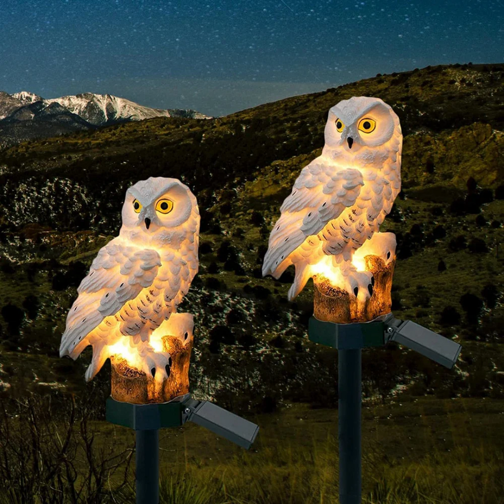 Lámpara Solar De Búho | Luz Decorativa LED Para Jardín-Lamp-SeemSeem