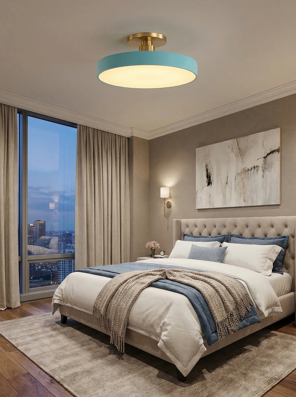 Lámpara LED De Techo Redonda Moderna | Plafón Para Dormitorio Salón Cocina Iluminación Interior-Ceiling Light-SeemSeem