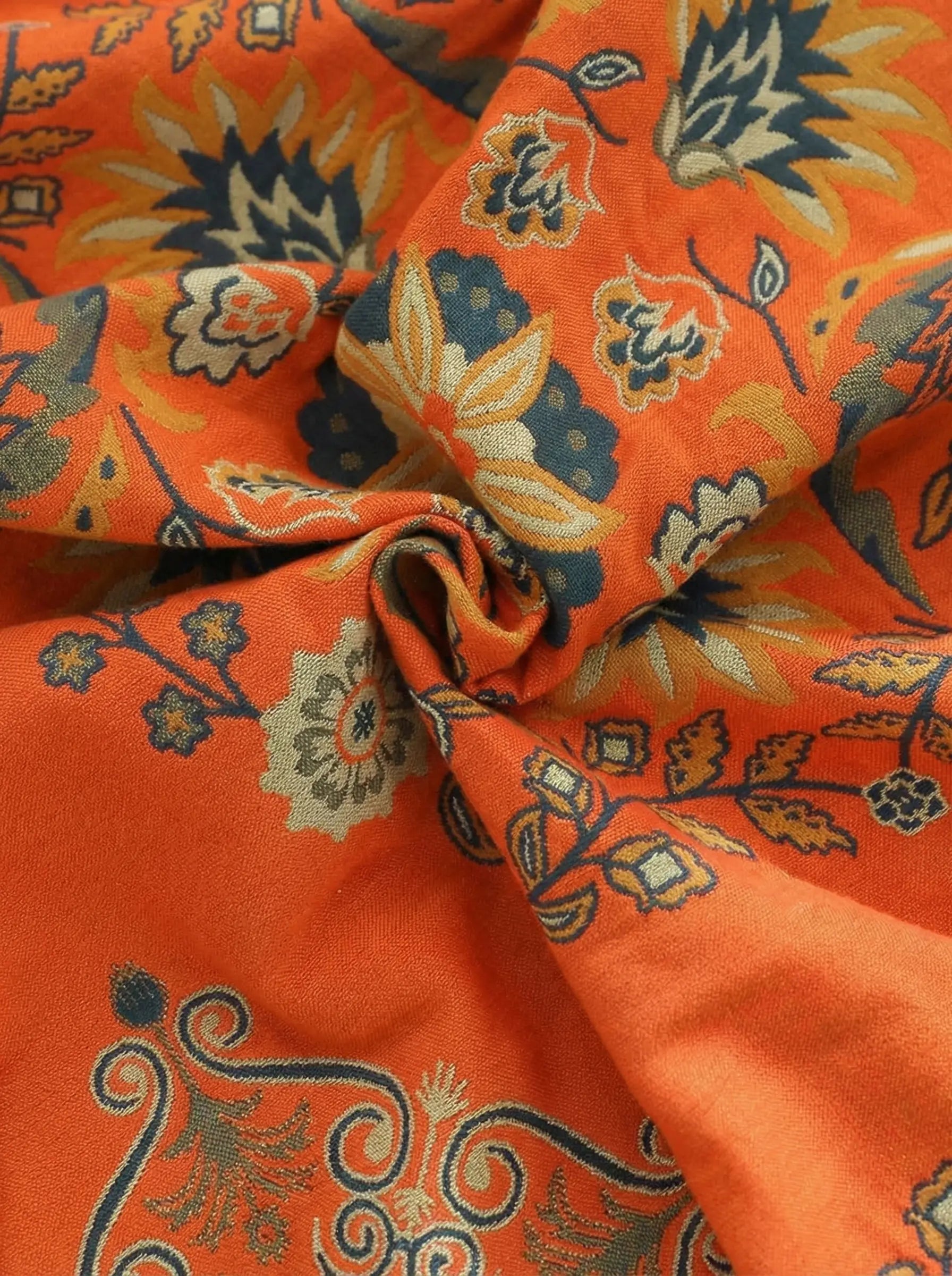 Manta Reversible Floral Para Sofá | Manta Decorativa De Algodón Para Cama-Blanket-SeemSeem