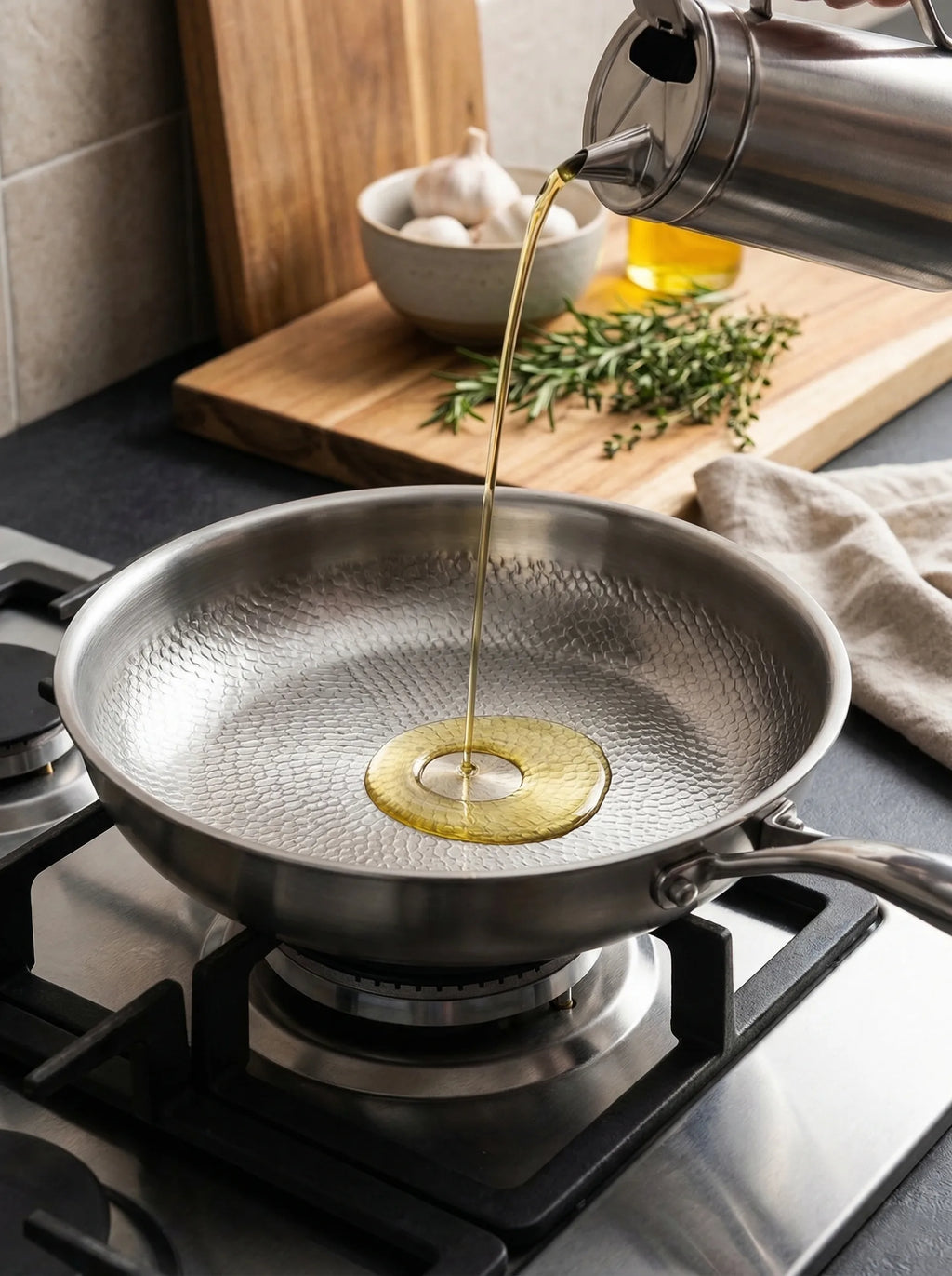 Sartén De Acero Inoxidable Para Inducción | Sartén Antiadherente-Frying Pan-SeemSeem
