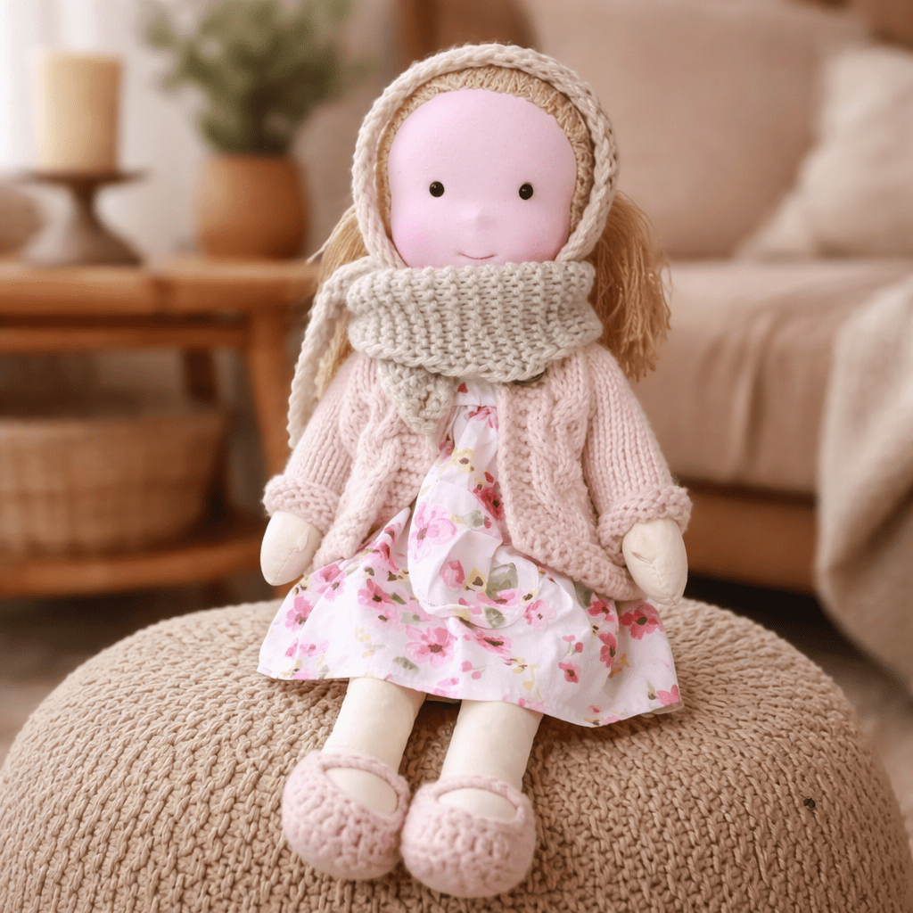 Muñeca De Trapo | Muñeca Bebe Artesanal-Toy-SeemSeem