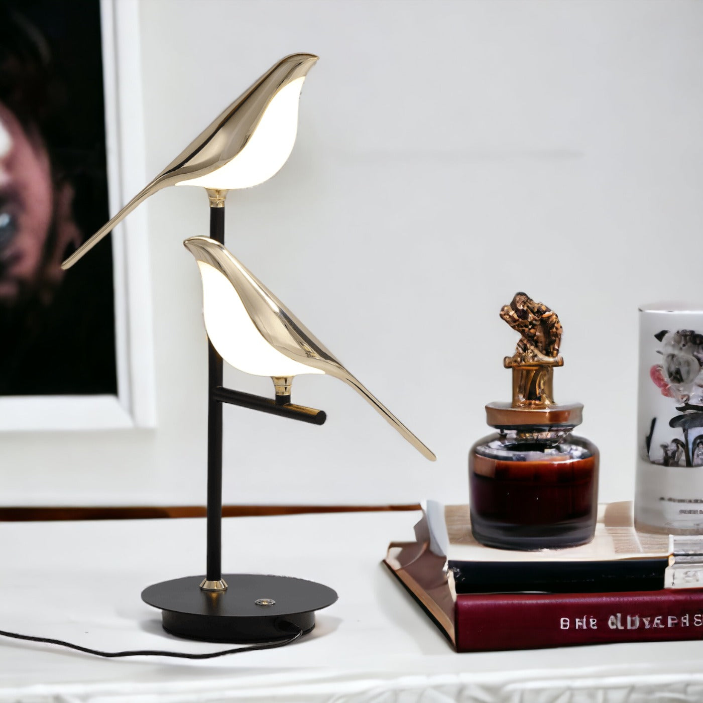 Lámpara De Mesa Decorativa | Diseño Moderno De Pájaros LED-Lamp-SeemSeem