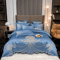 Juego De Cama Bordado De Lujo | Funda Nórdica Elegante Con Detalles Ornamentales-Beddings-SeemSeem