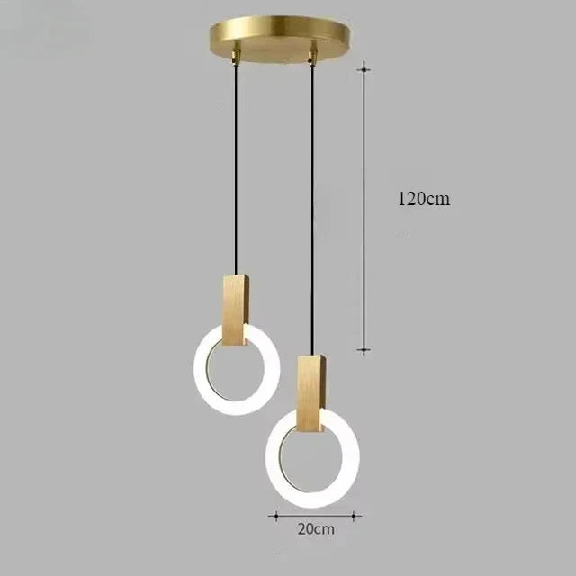 Lámpara Colgante LED Circular | Iluminación Moderna Suspendida-Lamp-SeemSeem