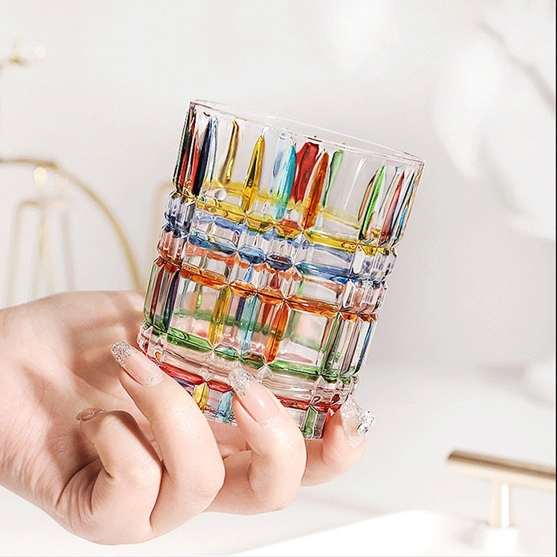 Vaso Decorativo Con Base Geométrica | Cristalería Artística De Mesa-barware-SeemSeem
