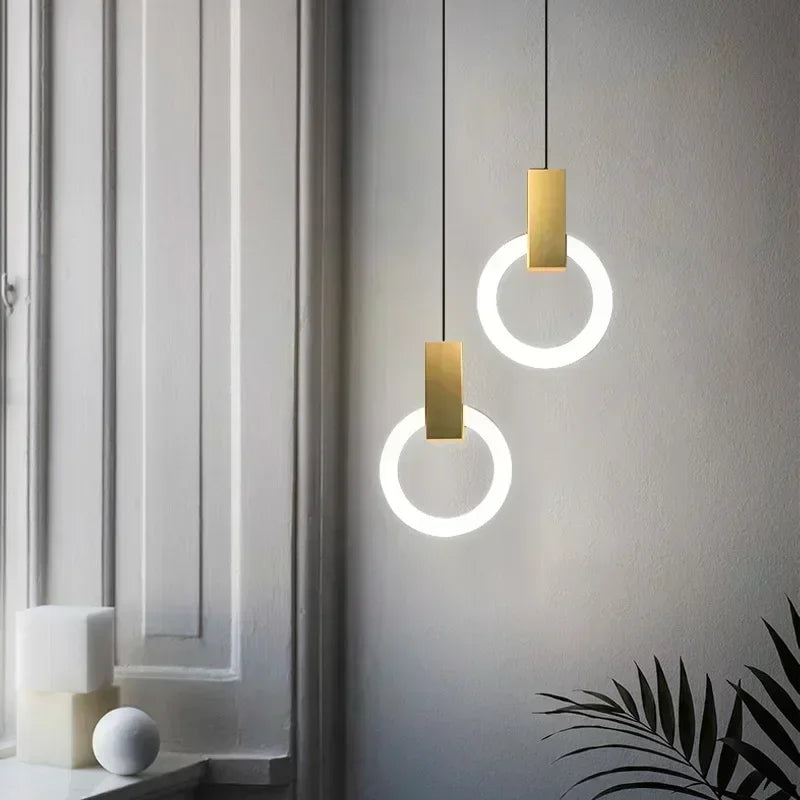 Lámpara Colgante LED Circular | Iluminación Moderna Suspendida-Lamp-SeemSeem