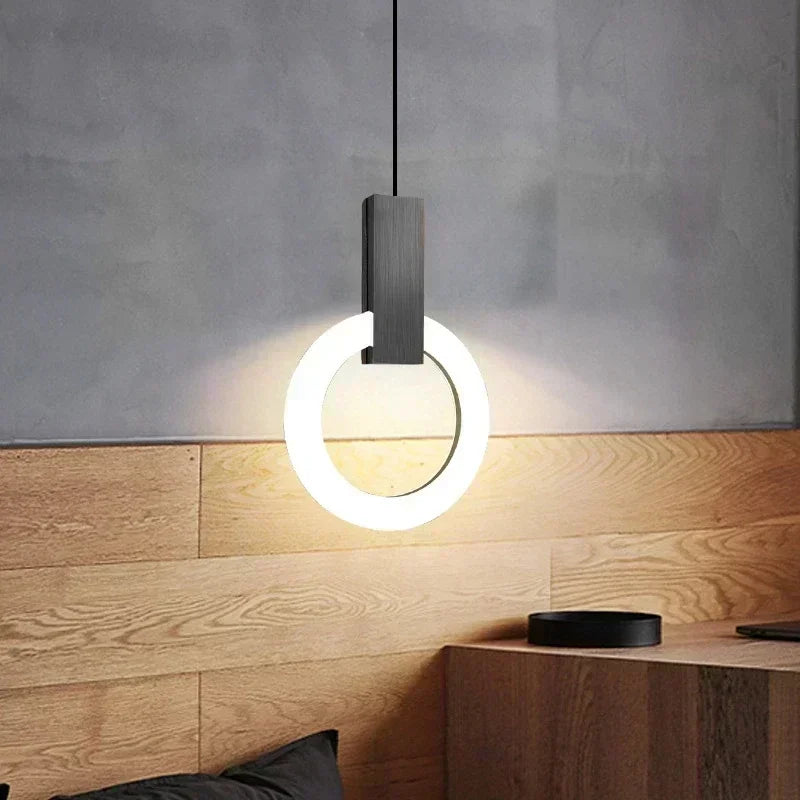 Lámpara Colgante LED Circular | Iluminación Moderna Suspendida-Lamp-SeemSeem