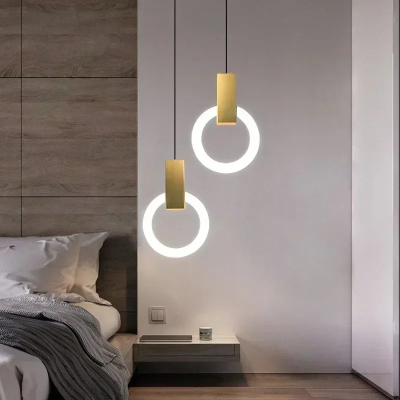 Lámpara Colgante LED Circular | Iluminación Moderna Suspendida-Lamp-SeemSeem
