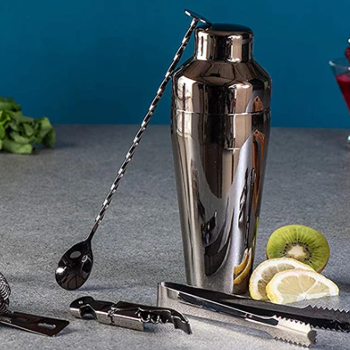 Set de Coctelería Profesional | Kit de Bartender con Soporte de Bambú-barware-SeemSeem