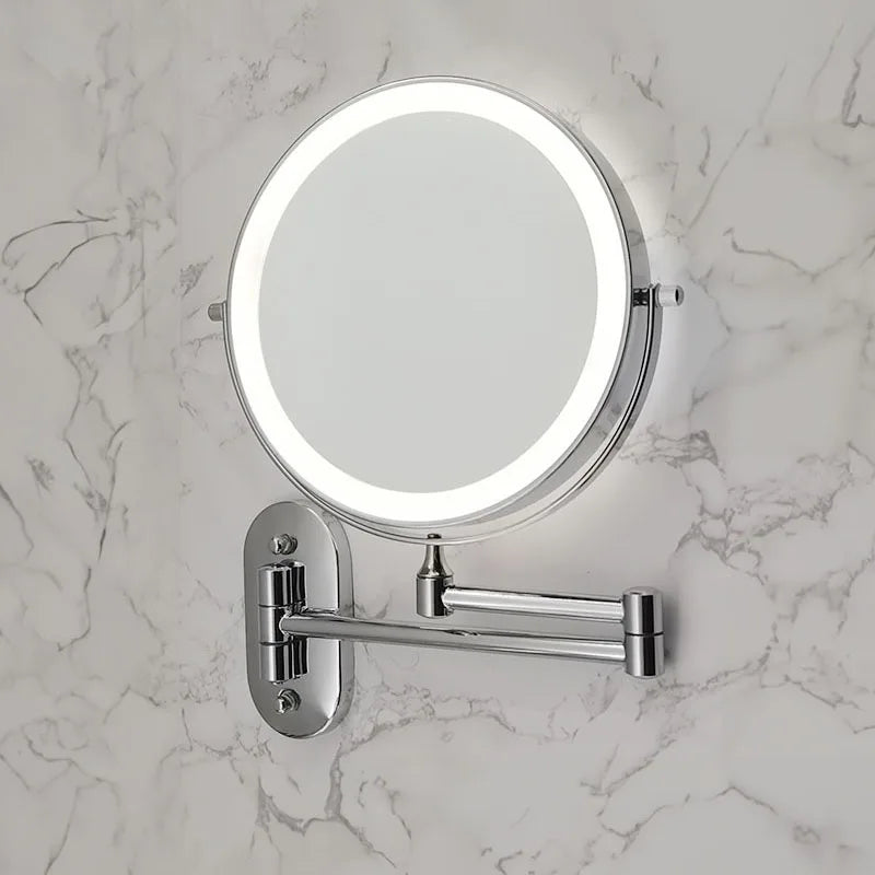 Espejo cosmético de pared con iluminación LED y aumento - Image 2