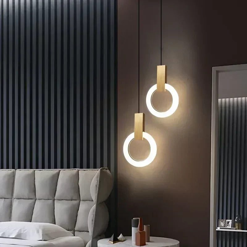 Lámpara Colgante LED Circular | Iluminación Moderna Suspendida-Lamp-SeemSeem