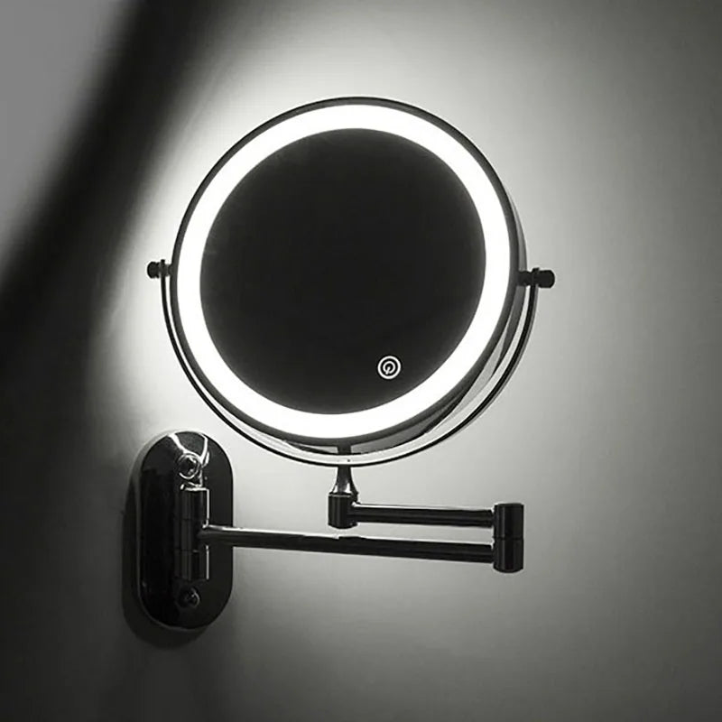 Espejo cosmético de pared con iluminación LED y aumento - Image 3