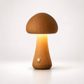 Lámpara De Mesa Hongo | Diseño Nórdico De Madera Con Luz Ambiental-Lamp-SeemSeem