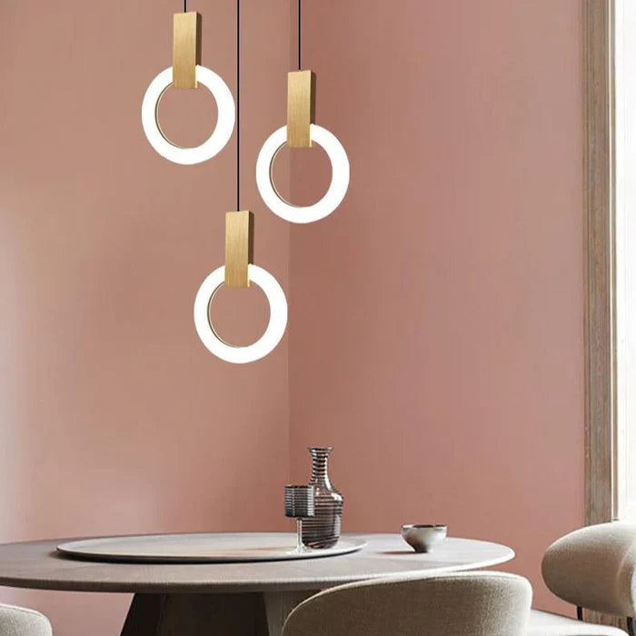 Lámpara Colgante LED Circular | Iluminación Moderna Suspendida-Lamp-SeemSeem