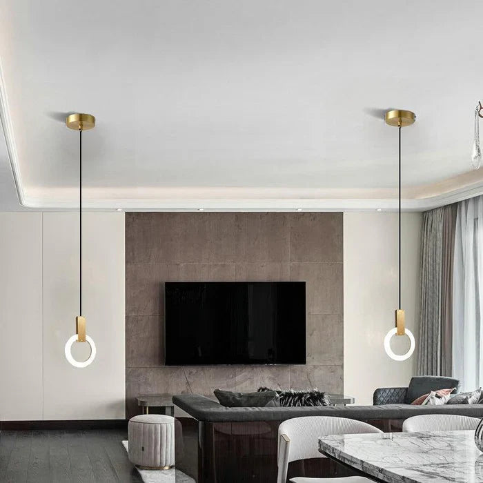 Lámpara Colgante LED Circular | Iluminación Moderna Suspendida-Lamp-SeemSeem
