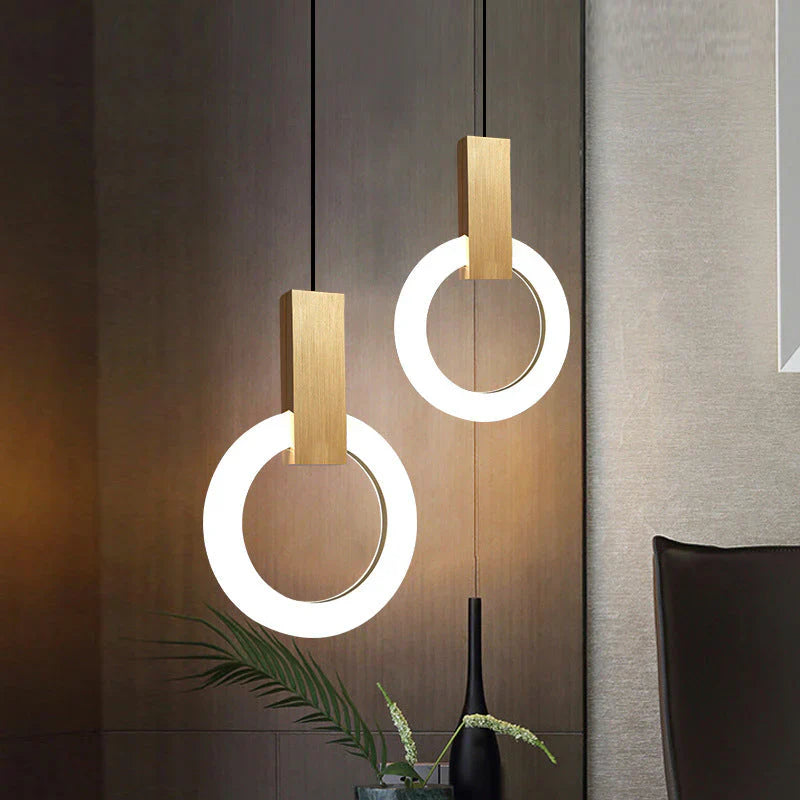 Lámpara Colgante LED Circular | Iluminación Moderna Suspendida-Lamp-SeemSeem