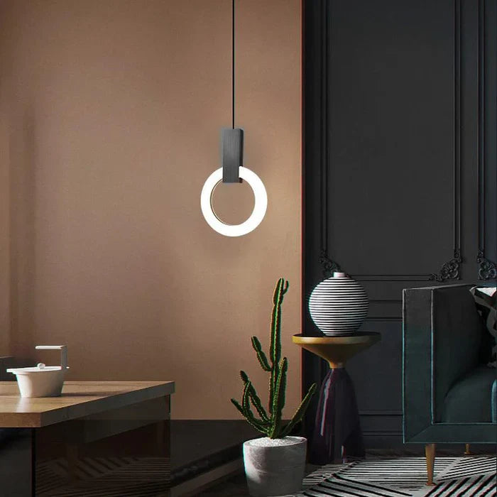 Lámpara Colgante LED Circular | Iluminación Moderna Suspendida-Lamp-SeemSeem