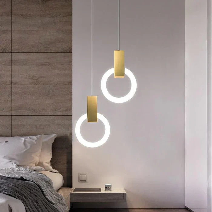 Lámpara Colgante LED Circular | Iluminación Moderna Suspendida-Lamp-SeemSeem