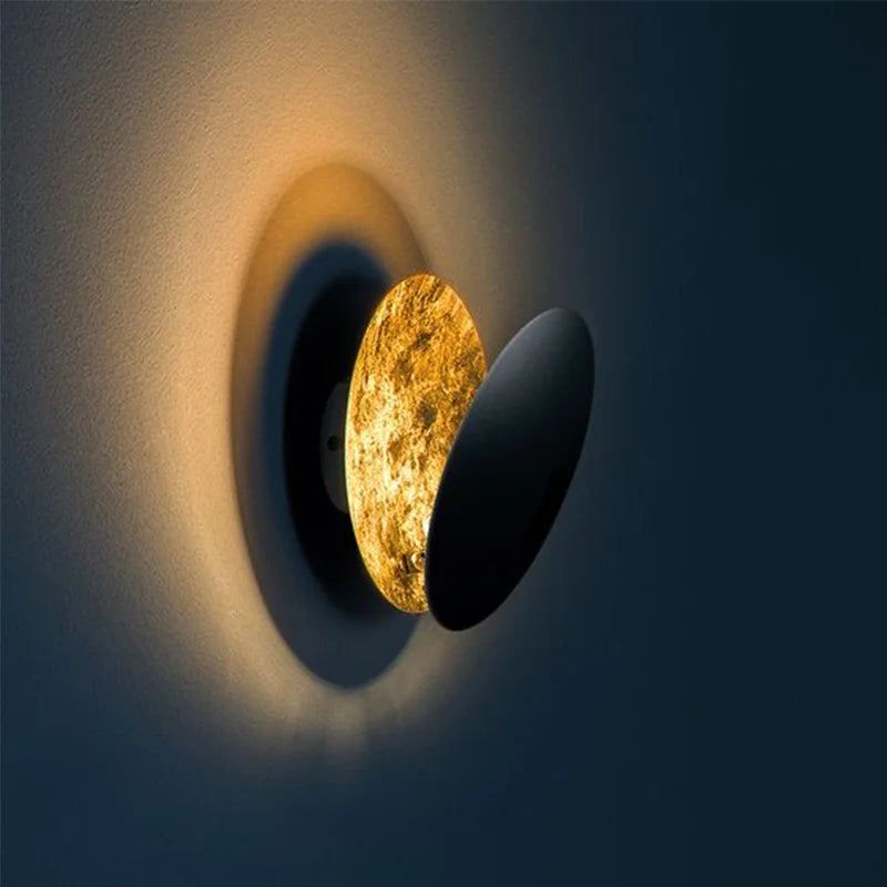 Aplique de Pared Eclipse Lunar | Pantalla Giratoria 360° Para Iluminación Interior-Lamp-SeemSeem