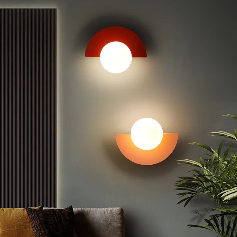 Aplique de Pared Semicircular | Esfera Luminosa Para Iluminación Interior-Lamp-SeemSeem
