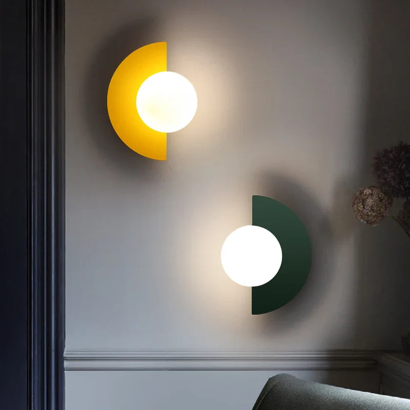 Aplique de Pared Semicircular | Esfera Luminosa Para Iluminación Interior-Lamp-SeemSeem