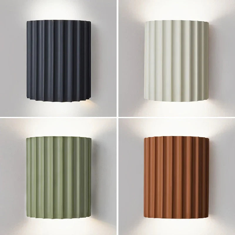 Aplique De Pared Acanalado | Iluminación Decorativa Bidireccional-Lamp-SeemSeem