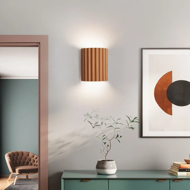 Aplique De Pared Acanalado | Iluminación Decorativa Bidireccional-Lamp-SeemSeem