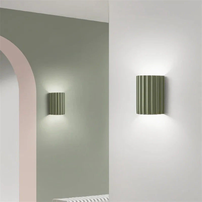 Aplique De Pared Acanalado | Iluminación Decorativa Bidireccional-Lamp-SeemSeem
