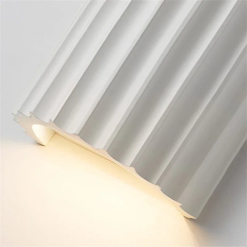 Aplique De Pared Acanalado | Iluminación Decorativa Bidireccional-Lamp-SeemSeem