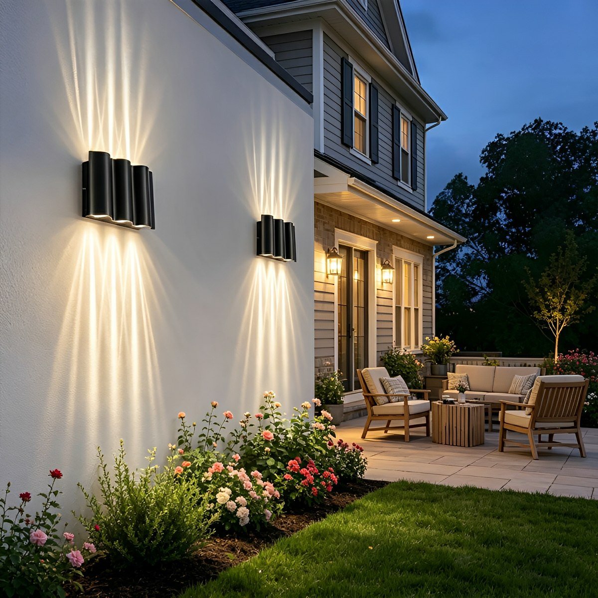Aplique De Pared Exterior LED | Iluminación Bidireccional-Lamp-SeemSeem