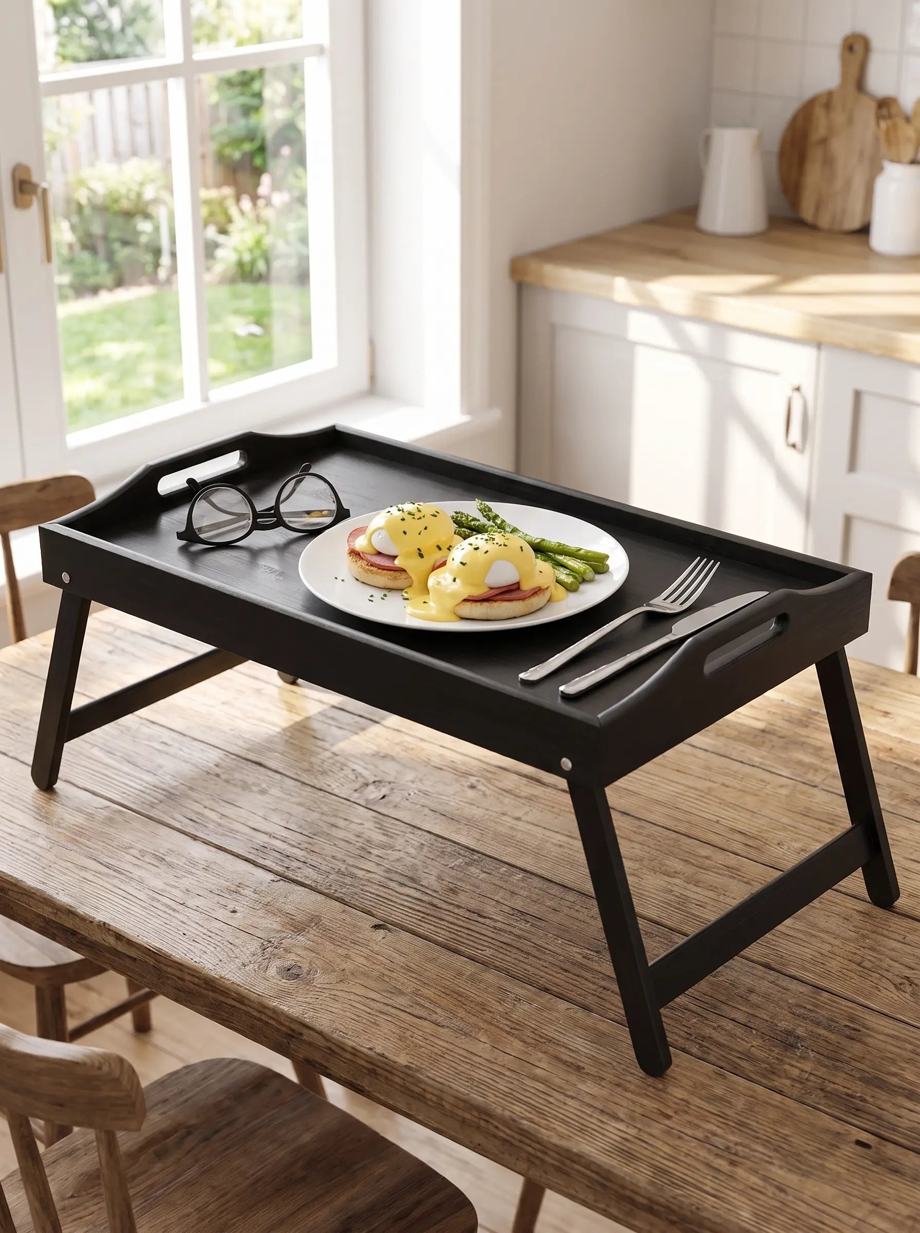 Bandeja De Cama Plegable | Mesa Portátil Con Patas
