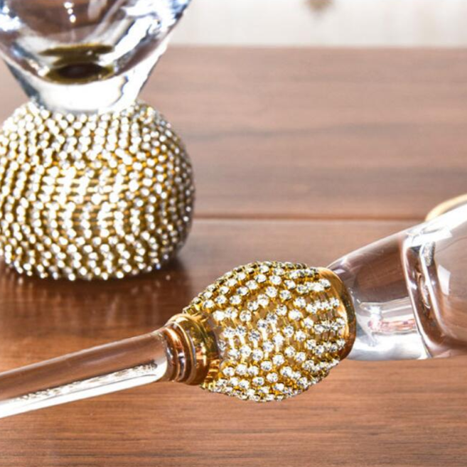 Copas De Champán Con Detalle Decorativo | Set De Copas Para Celebraciones-glasses-SeemSeem